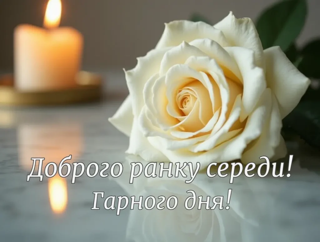 Красиві привітання доброго ранку середи