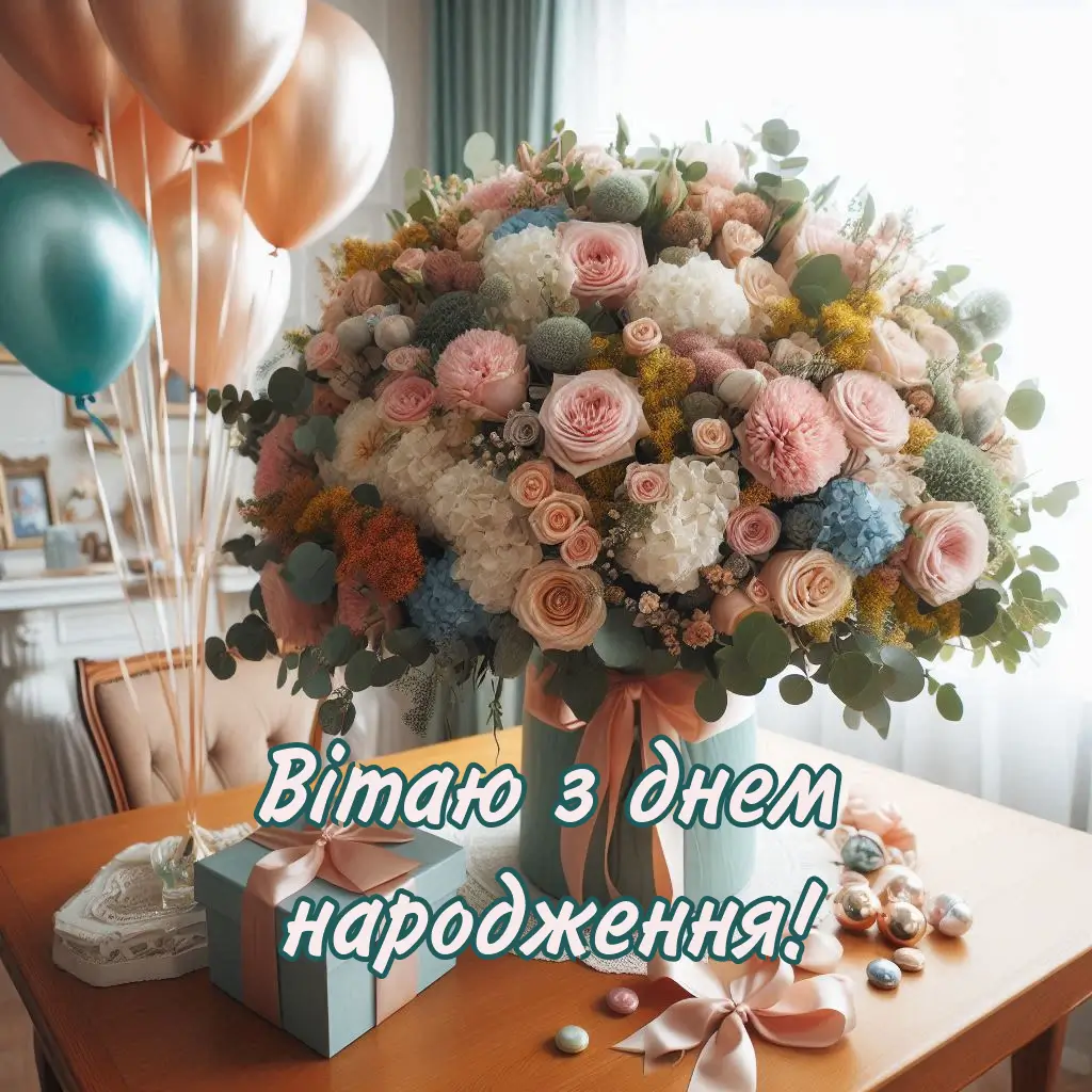 Привітання, які пасують до квітів у коробці