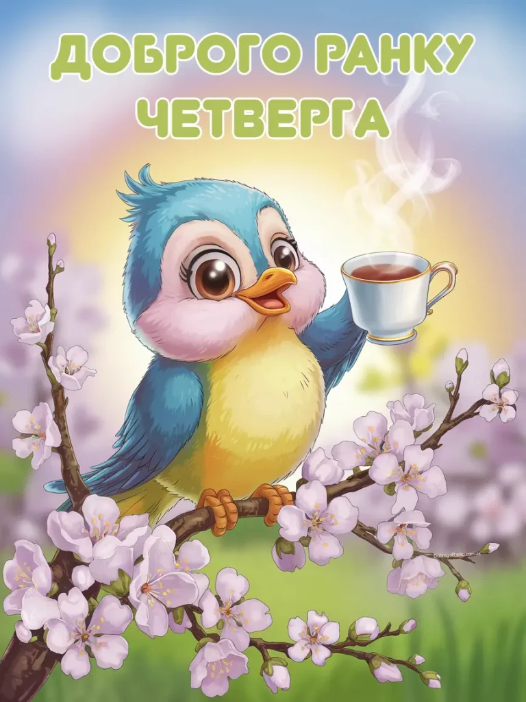 Короткі побажання доброго ранку четверга